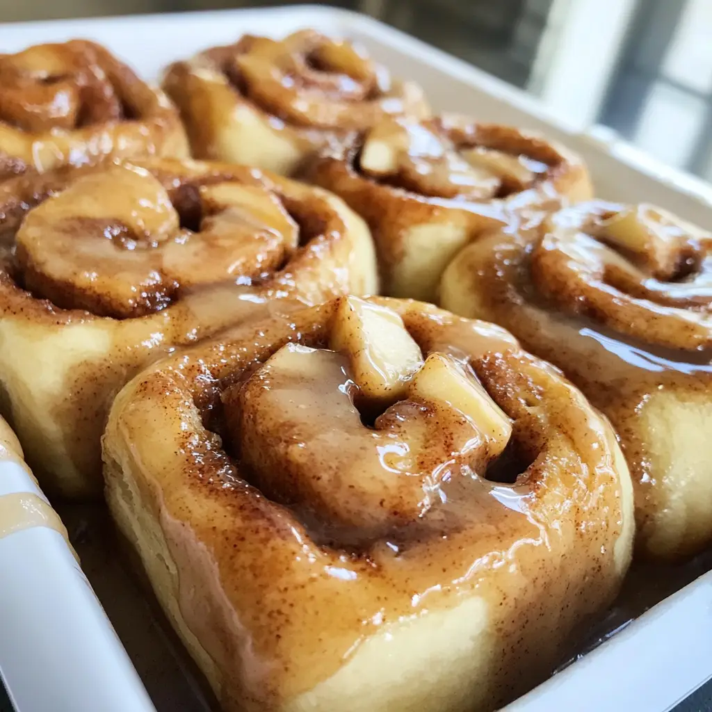 Apple Butter Cinnamon Rolls