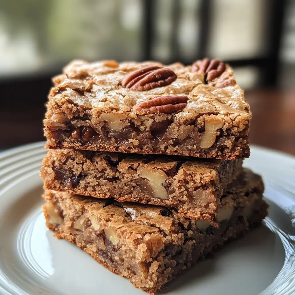 Maple Pecan Blondies