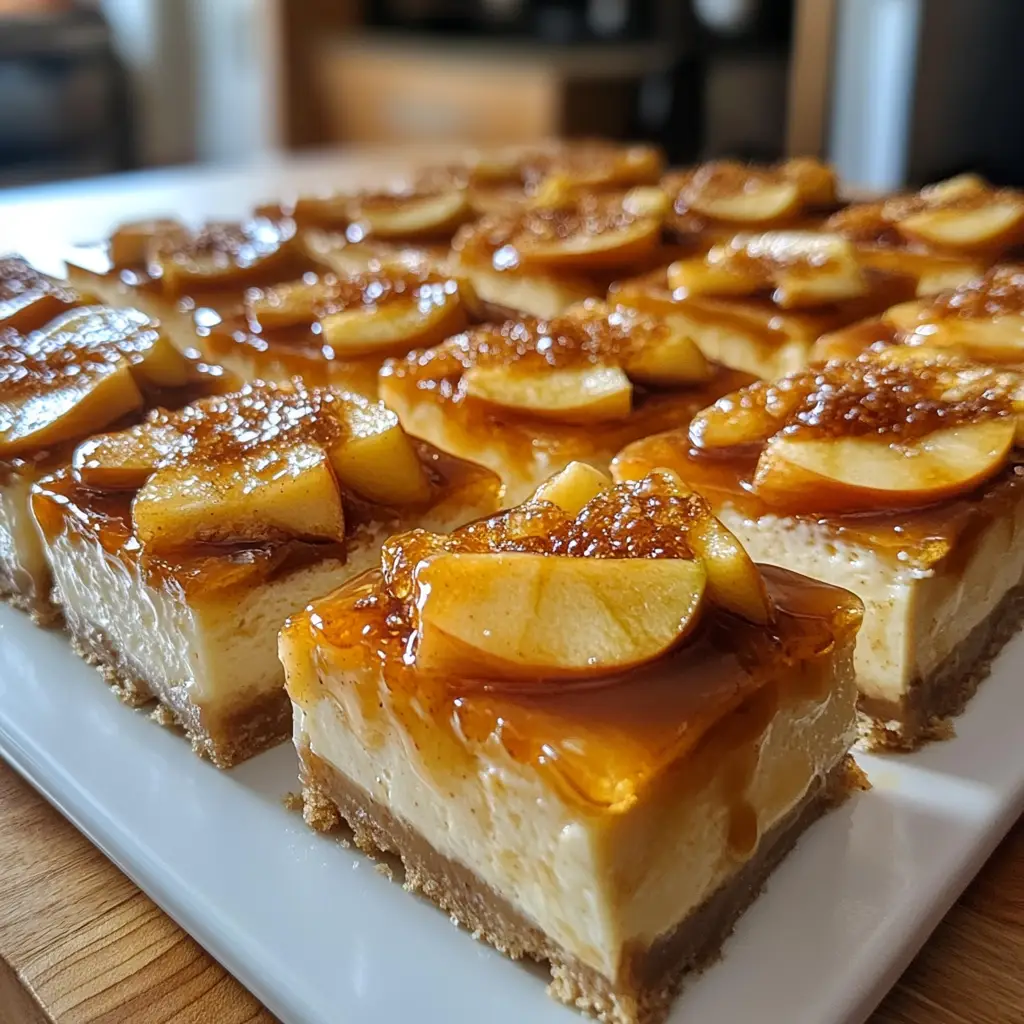 Caramel Apple Cheesecake Bars