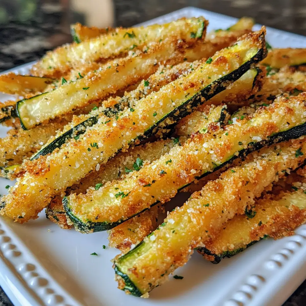 Garlic Parmesan Zucchini Fries