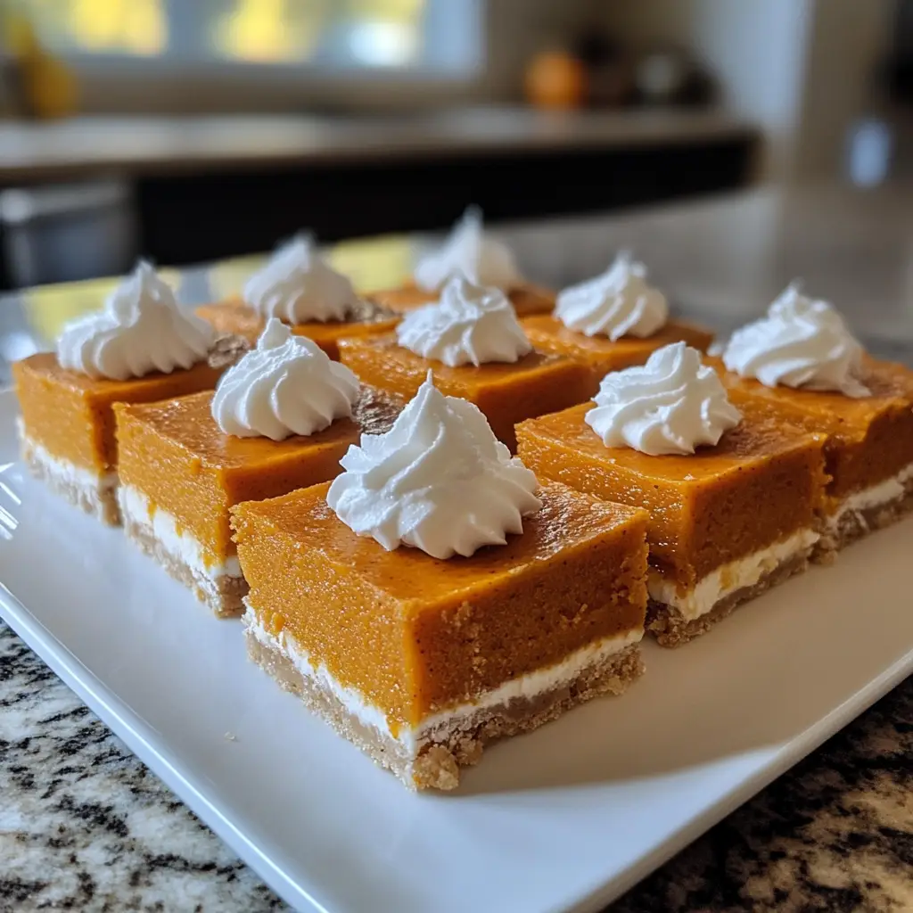 Ghostly Pumpkin Pie Bars