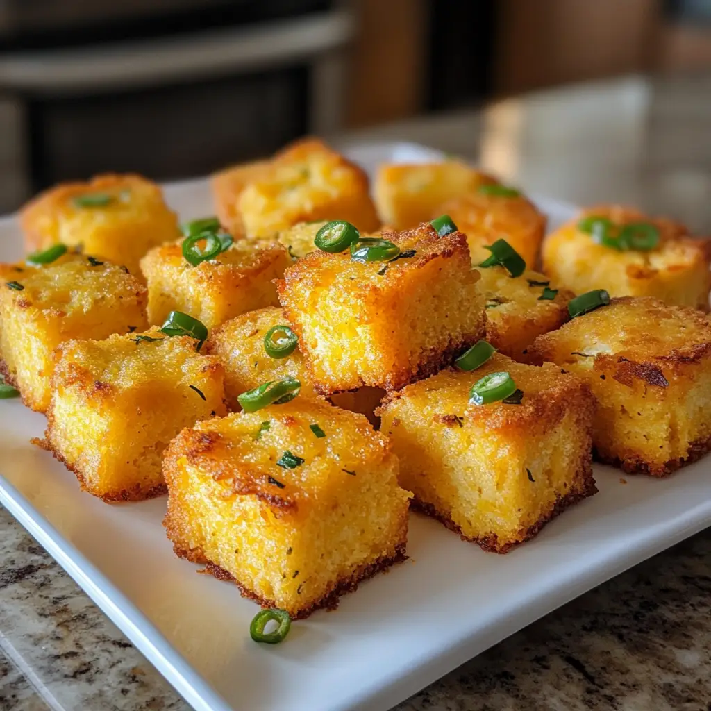 Cheesy Jalapeño Cornbread Bites
