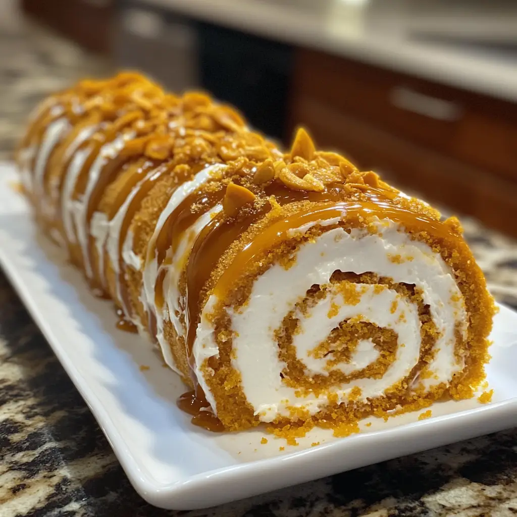 Haunted Pumpkin Roll Cake