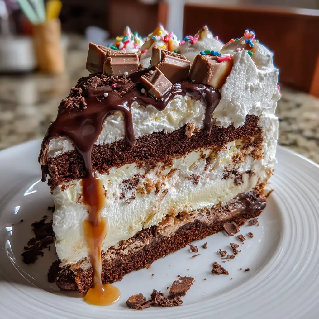 Kit Kat Ice Cream Cake
