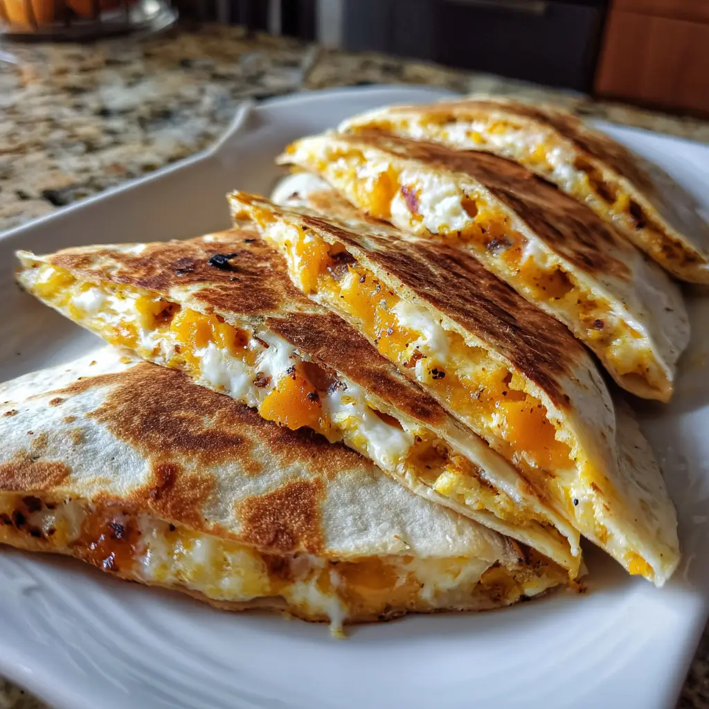 Jack-O’-Lantern Cheese Quesadillas