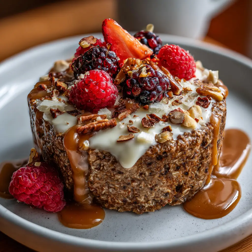Gingerbread Protein Overnight Oats
