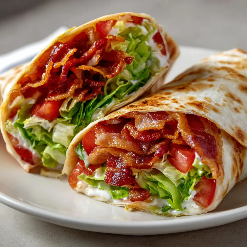 Gourmet BLT Wraps with Secret Sauce