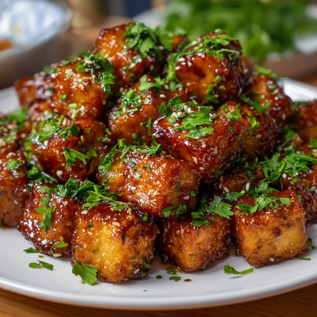 Irresistible Crispy Sticky Tofu Bites