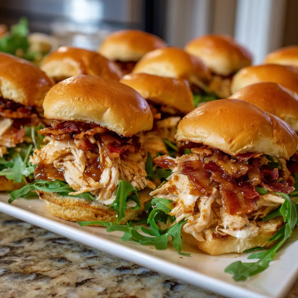 Maple Chicken Bacon Sliders