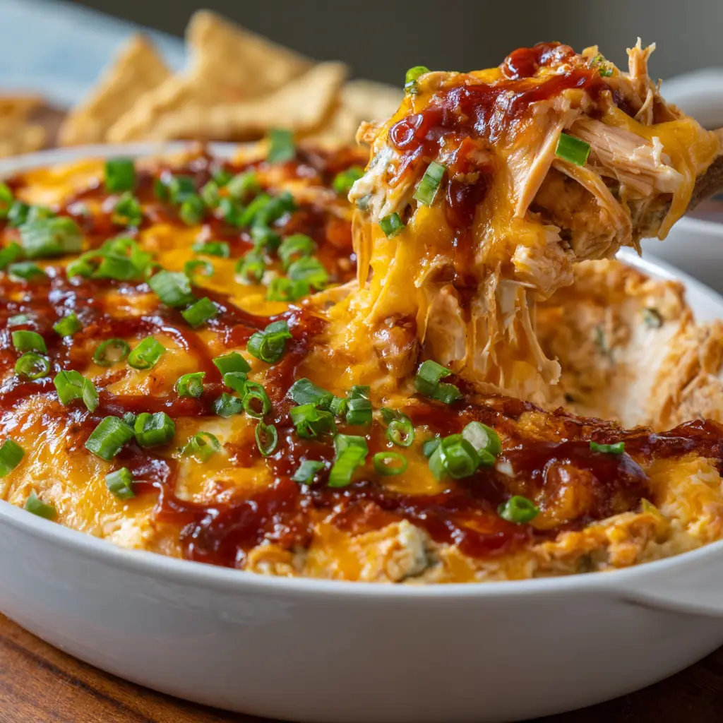 Cheesy Barbecue Chicken Dip
