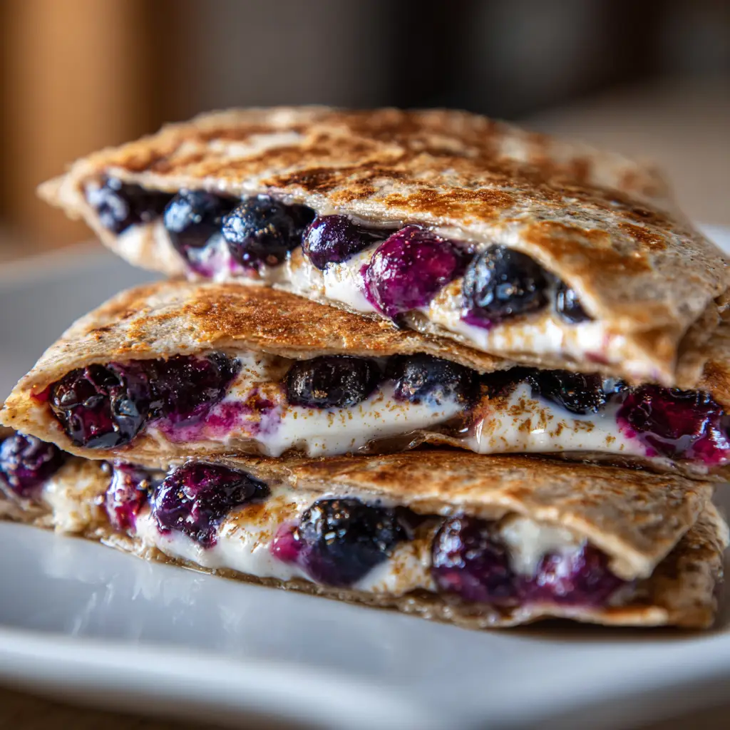 Blueberry Breakfast Quesadilla