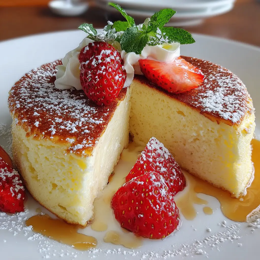Fluffy Japanese Soufflé Pancakes