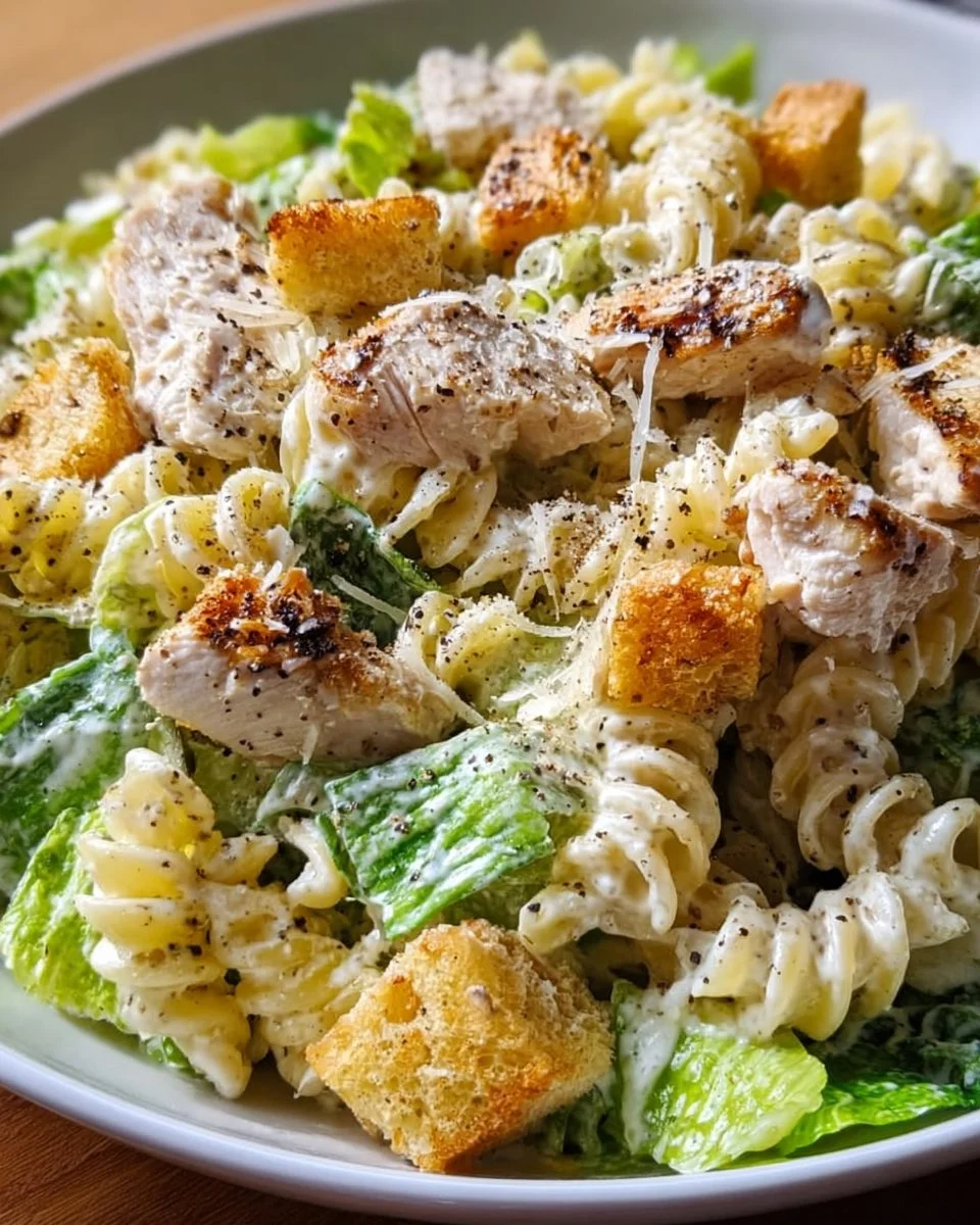 Chicken Caesar Pasta Salad Recipe