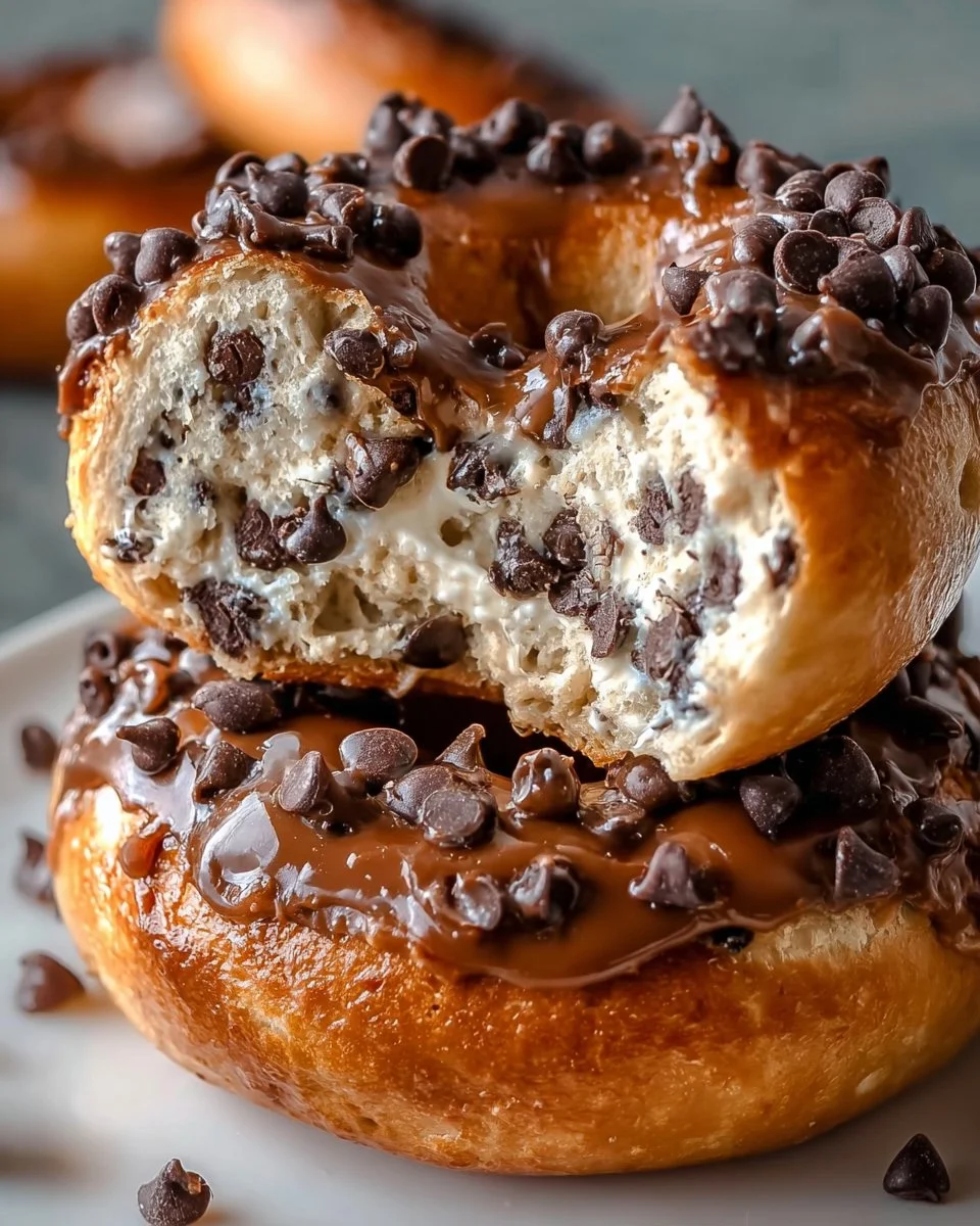 Chocolate Chip Protein Bagels