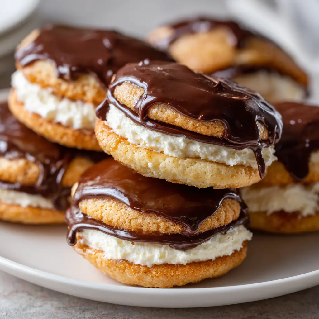 Boston Cream Pie Cookies