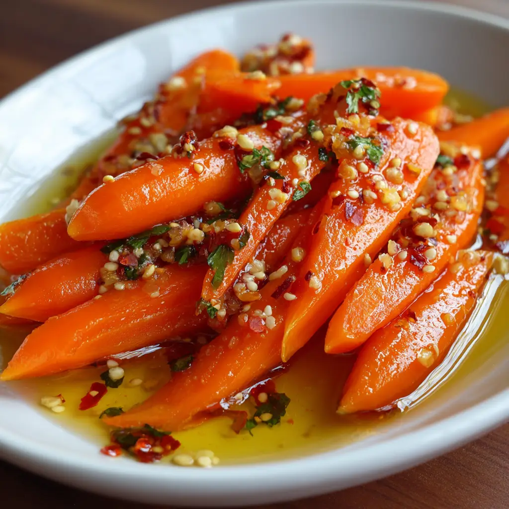 Sweet Heat Pickled Carrots