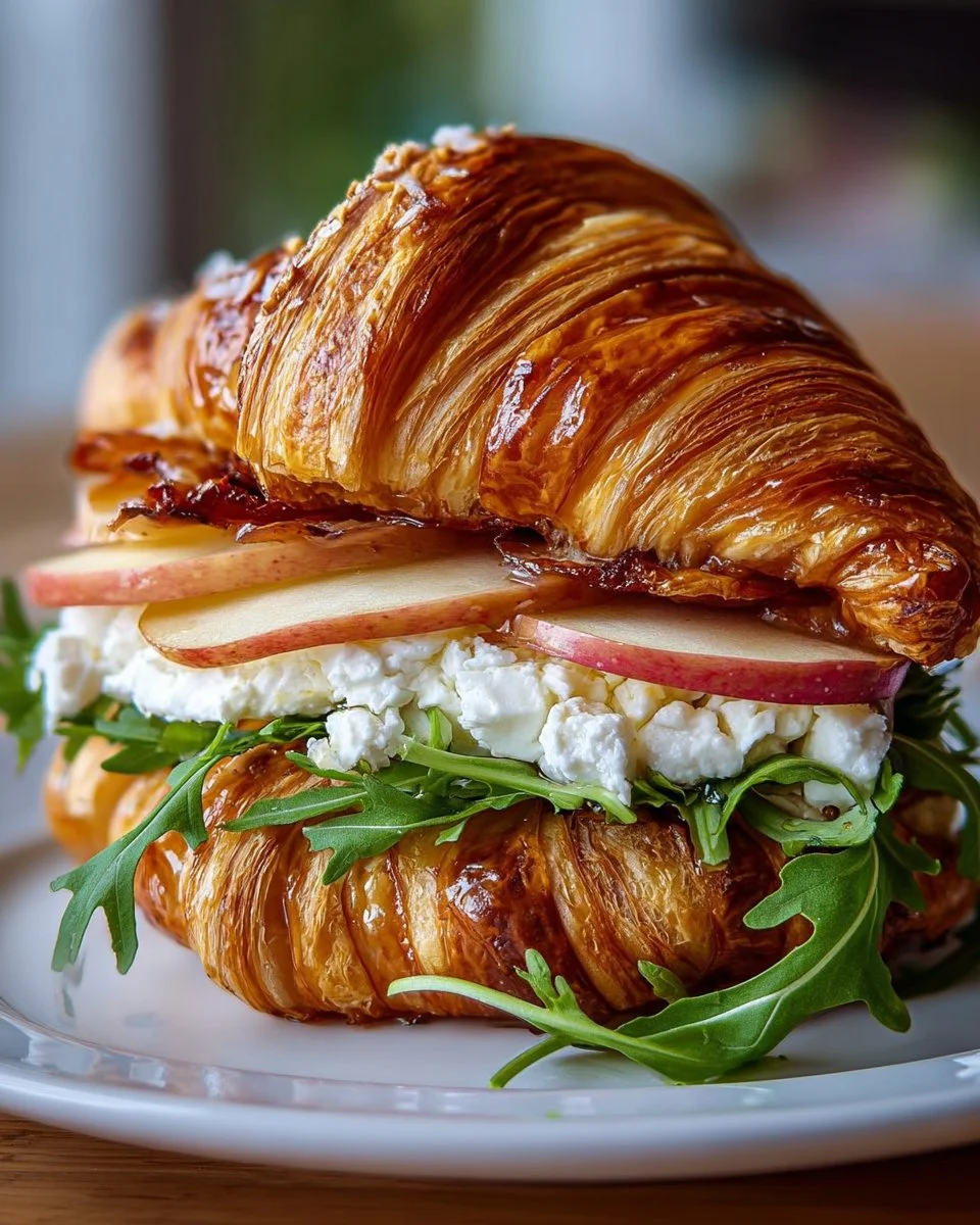 Apple & Goat Cheese Croissant Sandwich