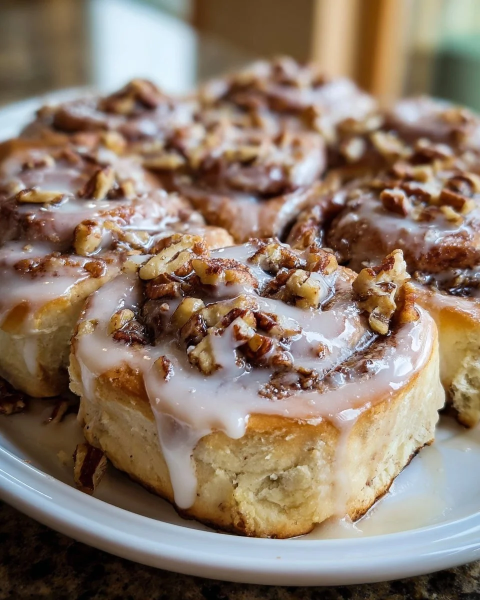 Banana Nut Cinnamon Rolls