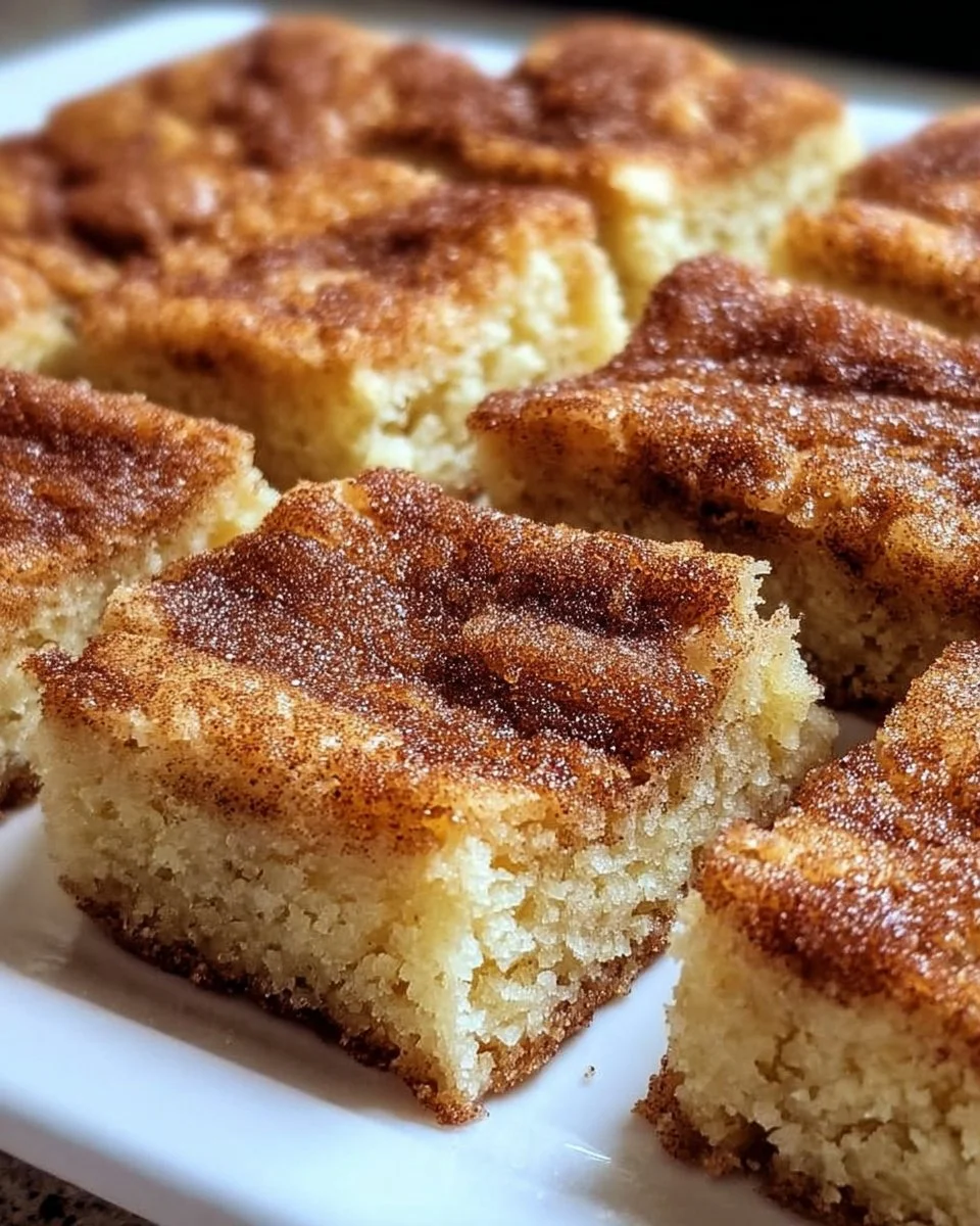 Chewy Snickerdoodle Cookie Bars