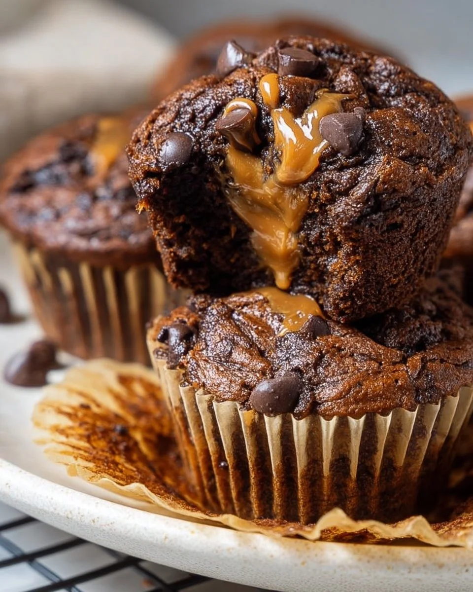 Chocolate Peanut Butter Muffins