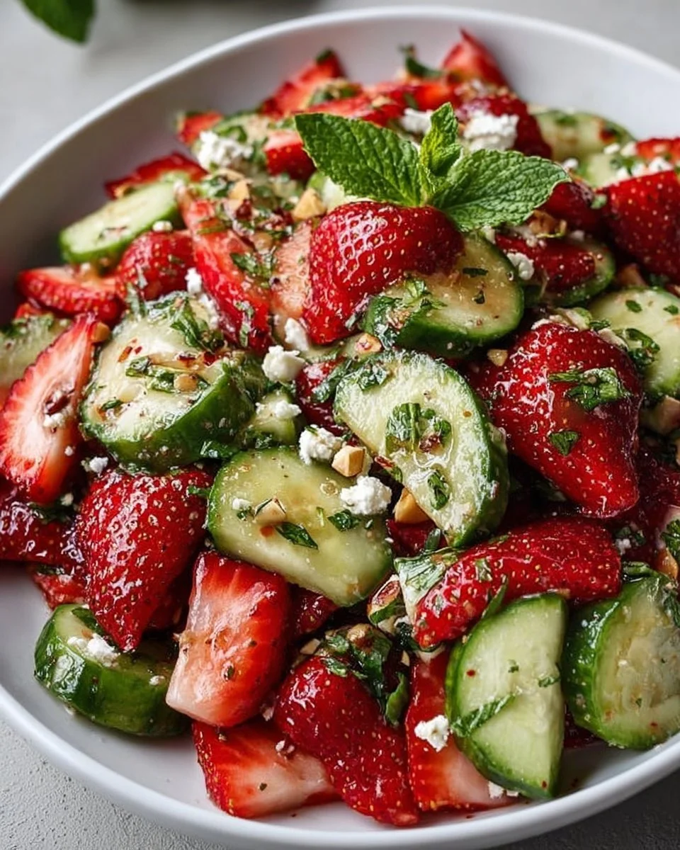Cucumber Strawberry Salad