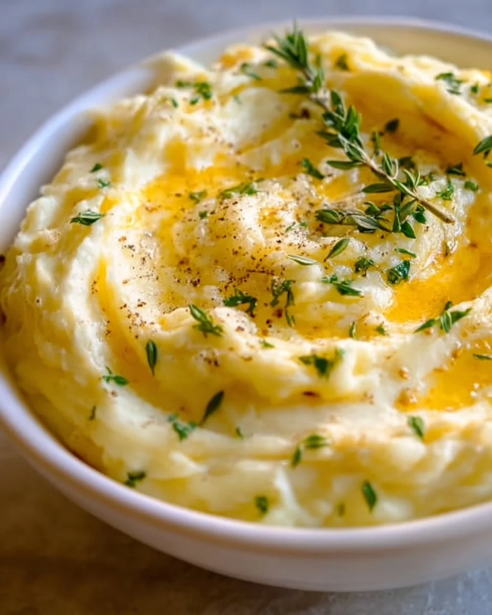 Gordon Ramsay's perfect creamy mashed potatoes served in a bowl