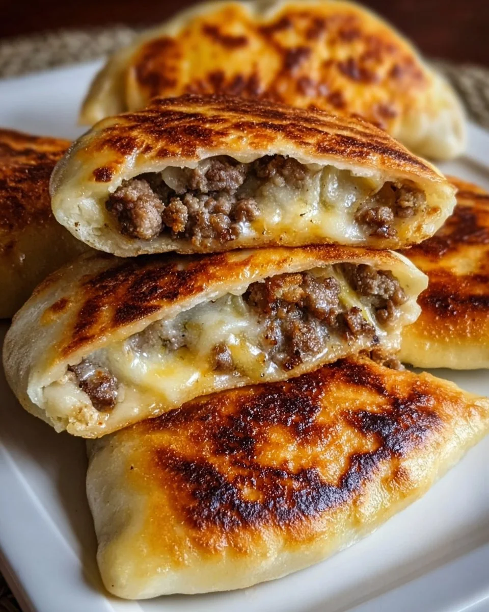 Homemade sourdough runzas baked to golden perfection