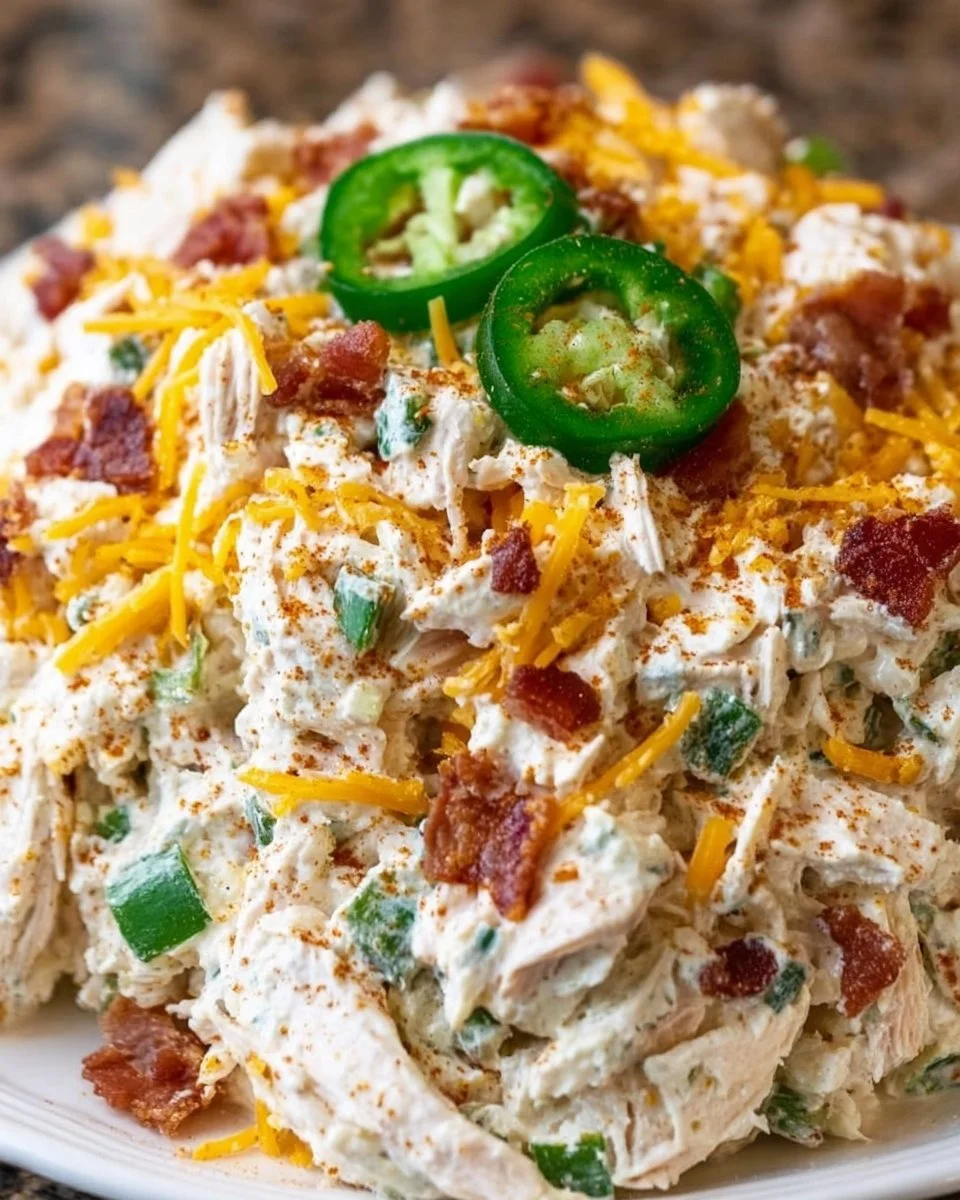 Jalapeno Popper Keto Chicken Salad