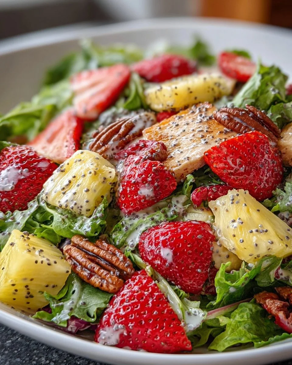 Panera Strawberry Poppyseed Salad