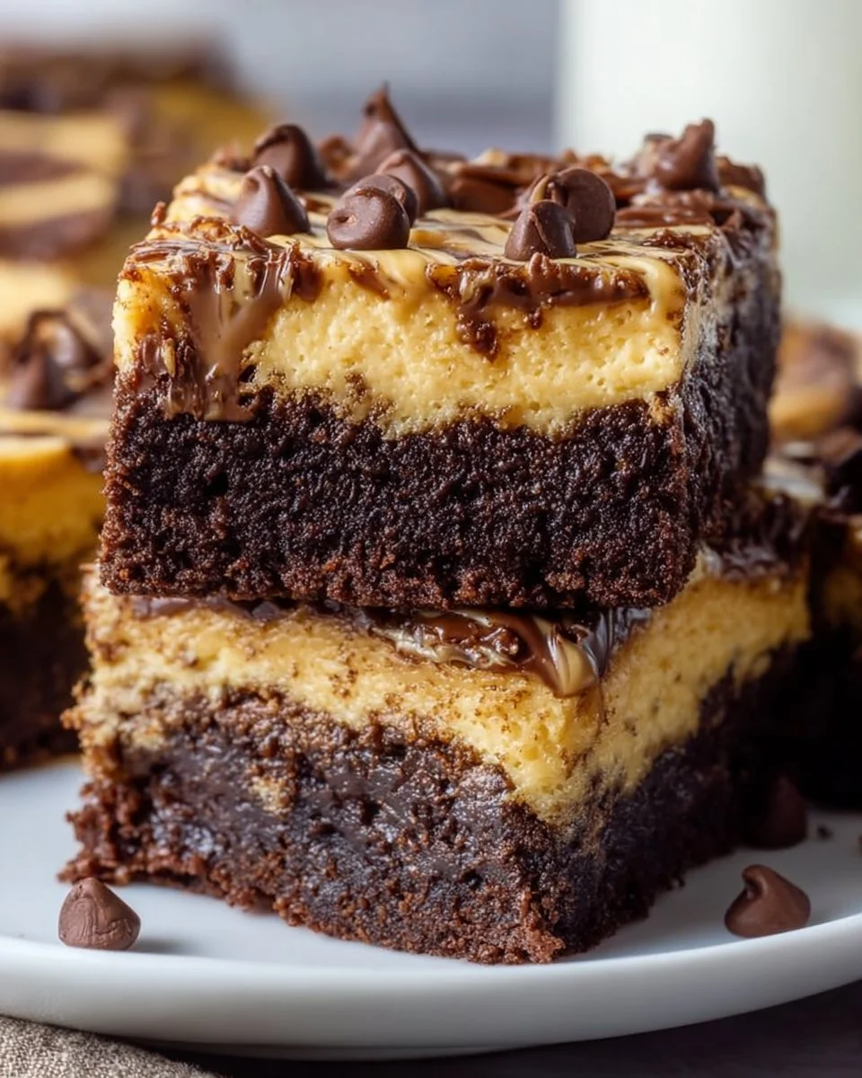 Peanut Butter Cheesecake Brownie Bars