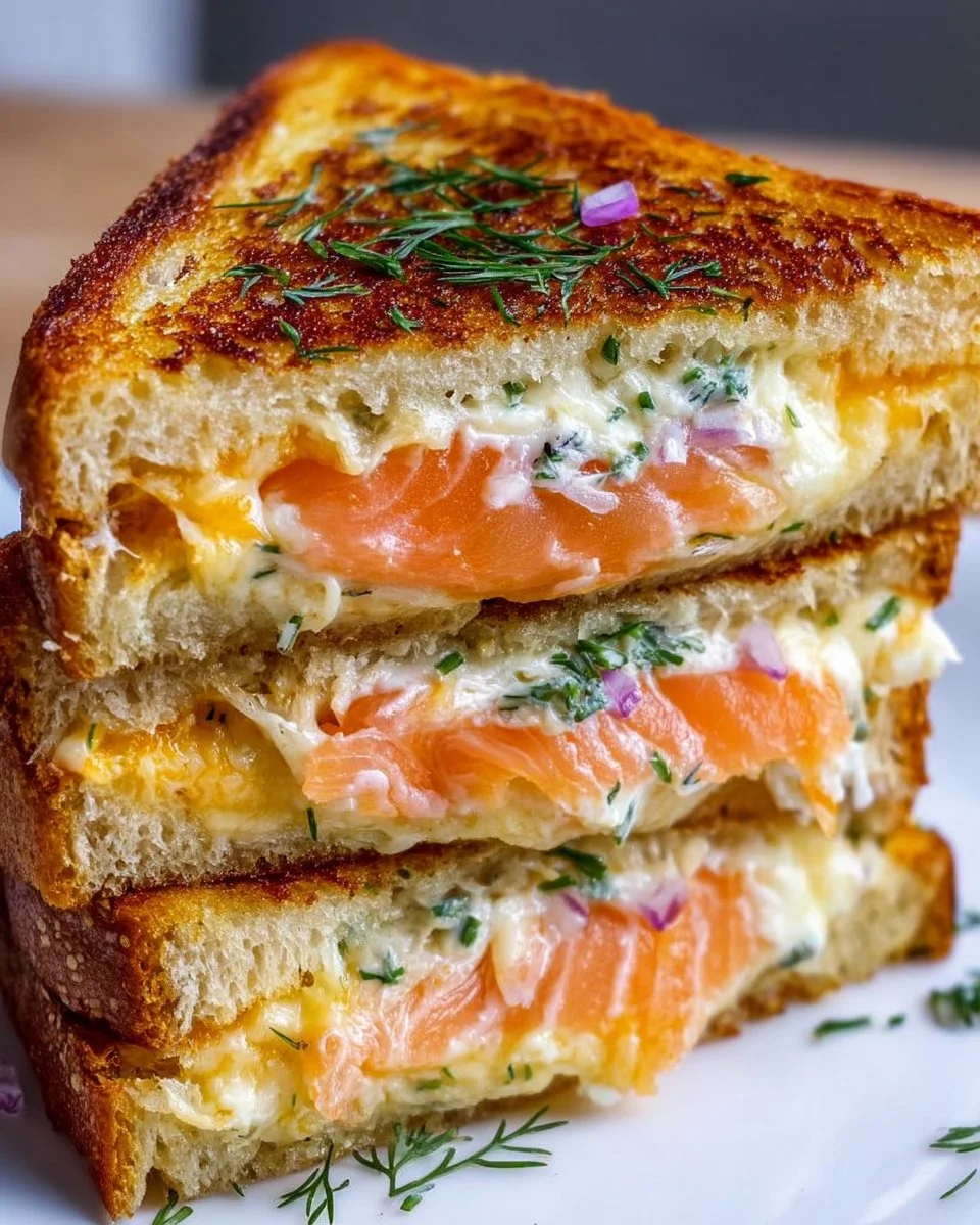 Smoked Salmon Grilled Cheese