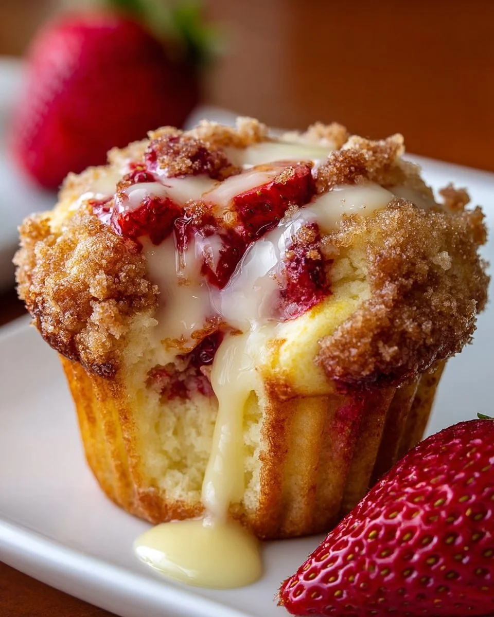 Strawberry Cream Cheese Muffins