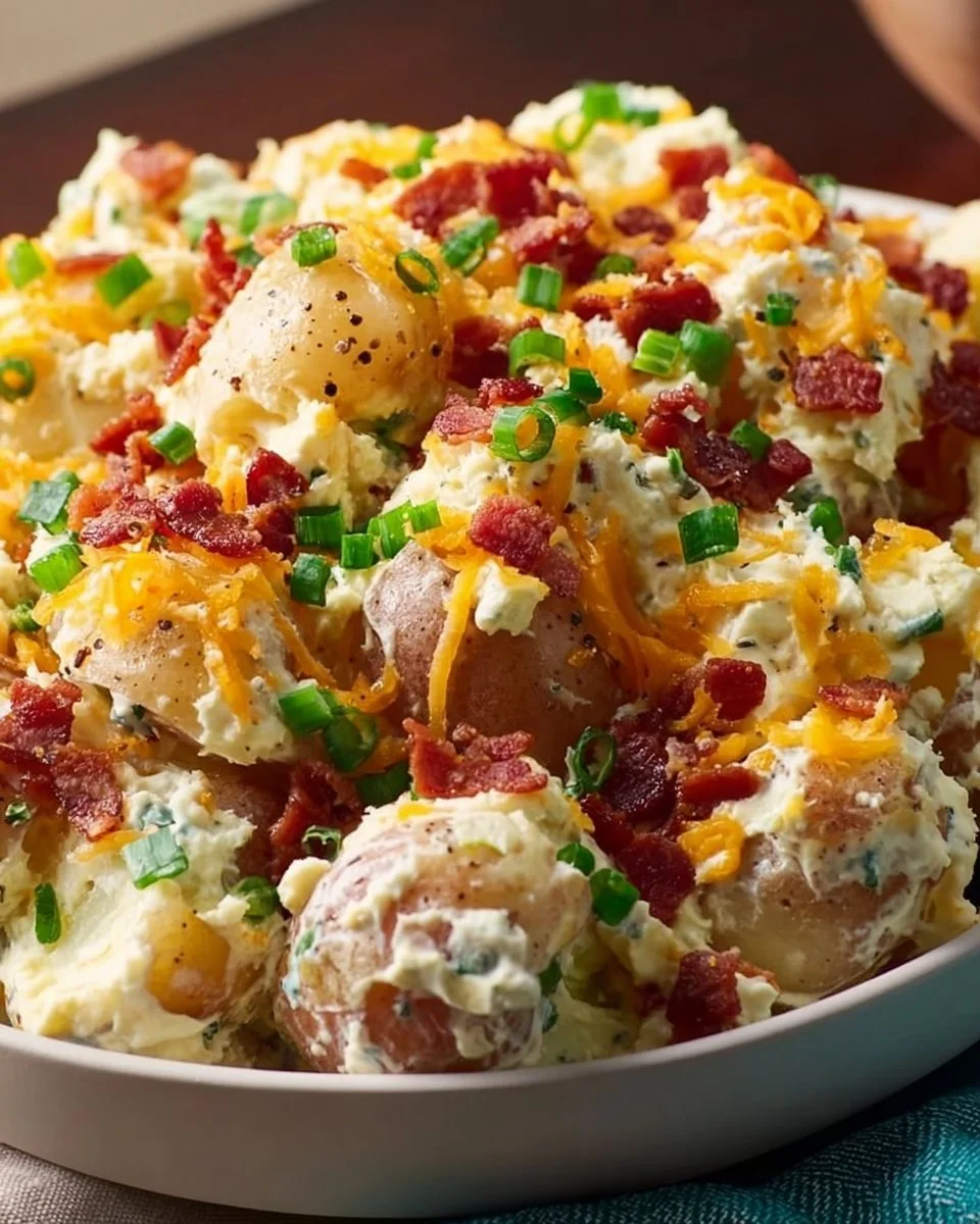 Bacon Loaded Potato Salad for a Crowd