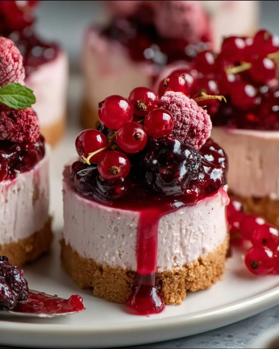 Berry Bliss Mini Cheesecakes