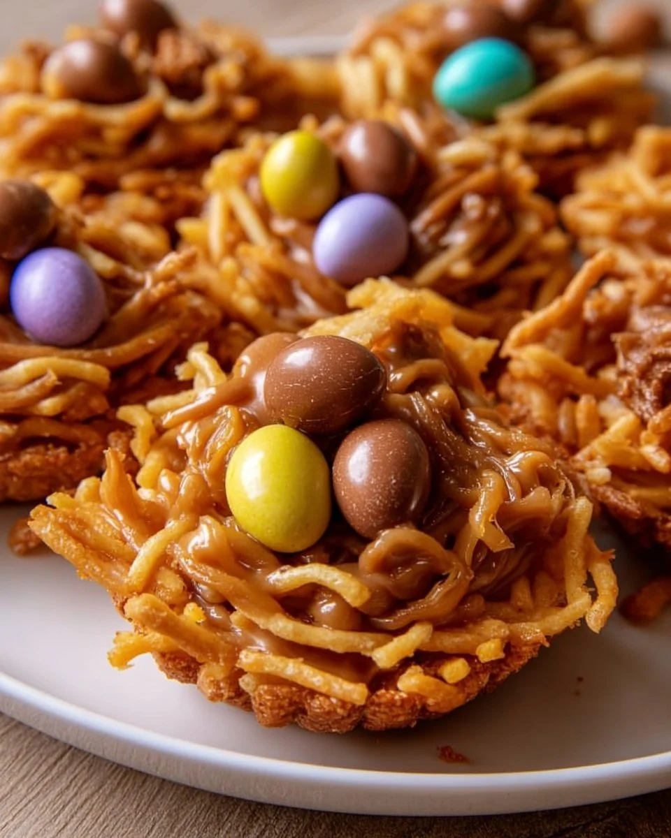 Butterscotch & Peanut Butter Bird Nest Cookies