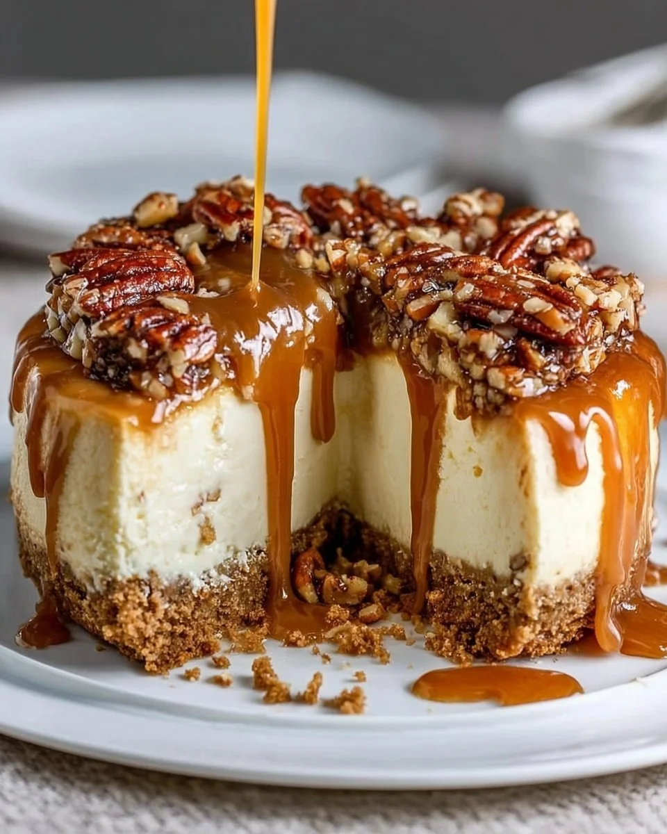 Caramel Pecan Pie Cheesecake
