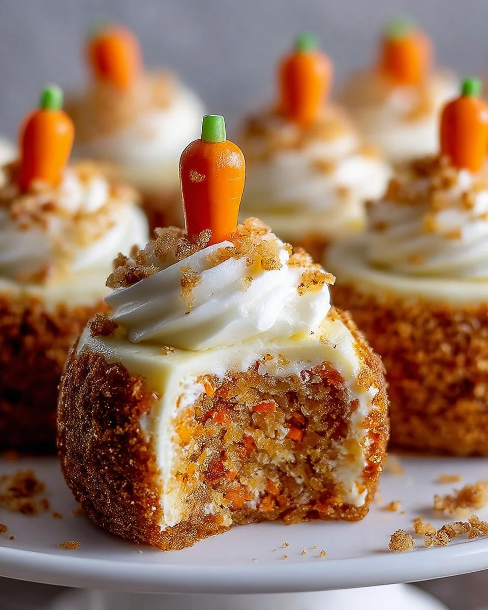 Carrot Cake Cheesecake Bites