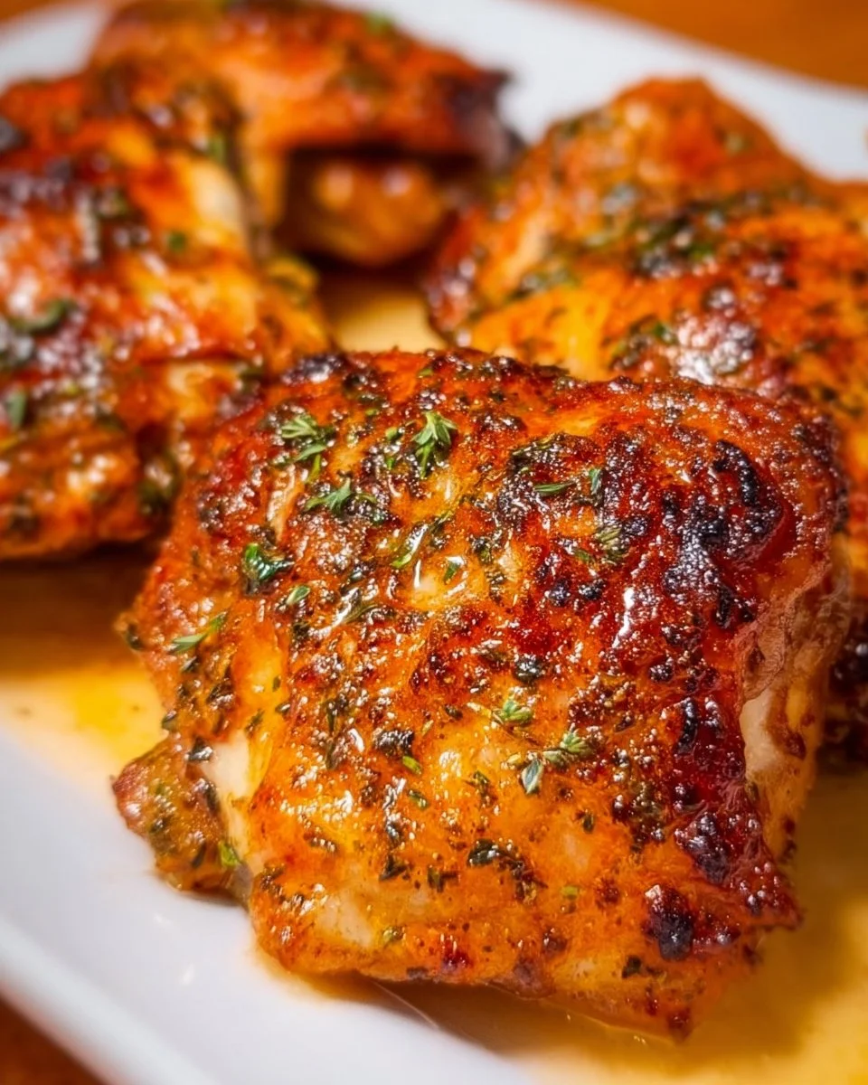 Oven Baked Chicken Thighs