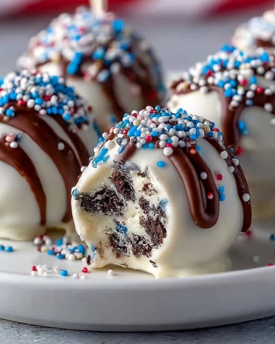 Quick Oreo Chocolate Truffle Bites arranged on a plate
