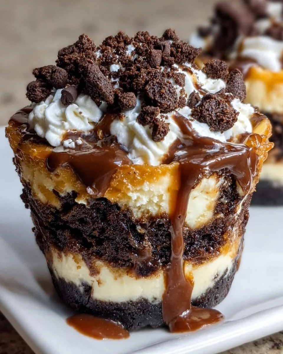 Loaded Brownie Cheesecake Cups