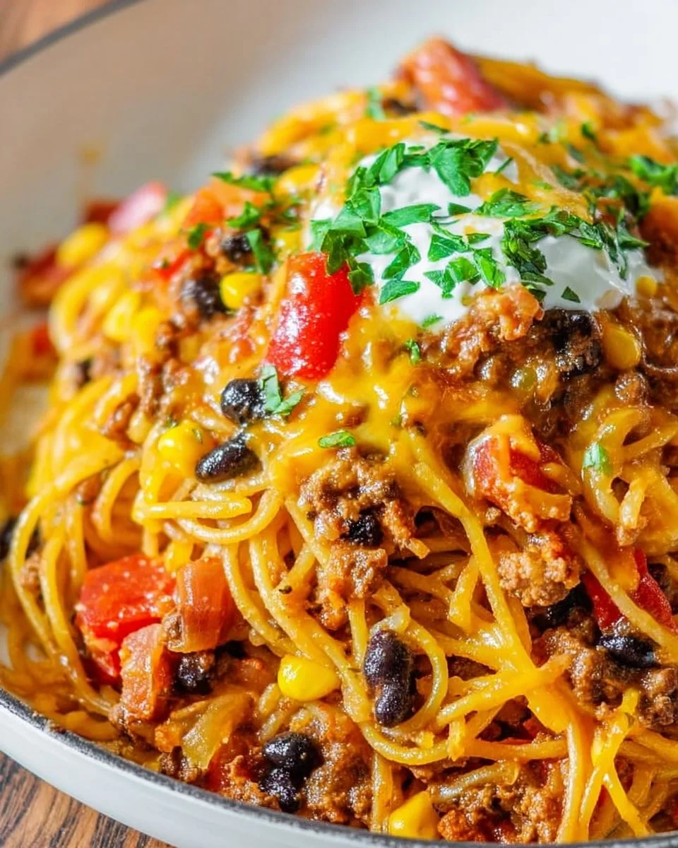 Taco Spaghetti Bake