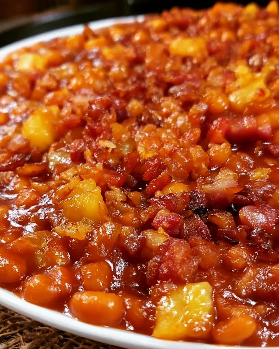 Bacon Pineapple Baked Beans