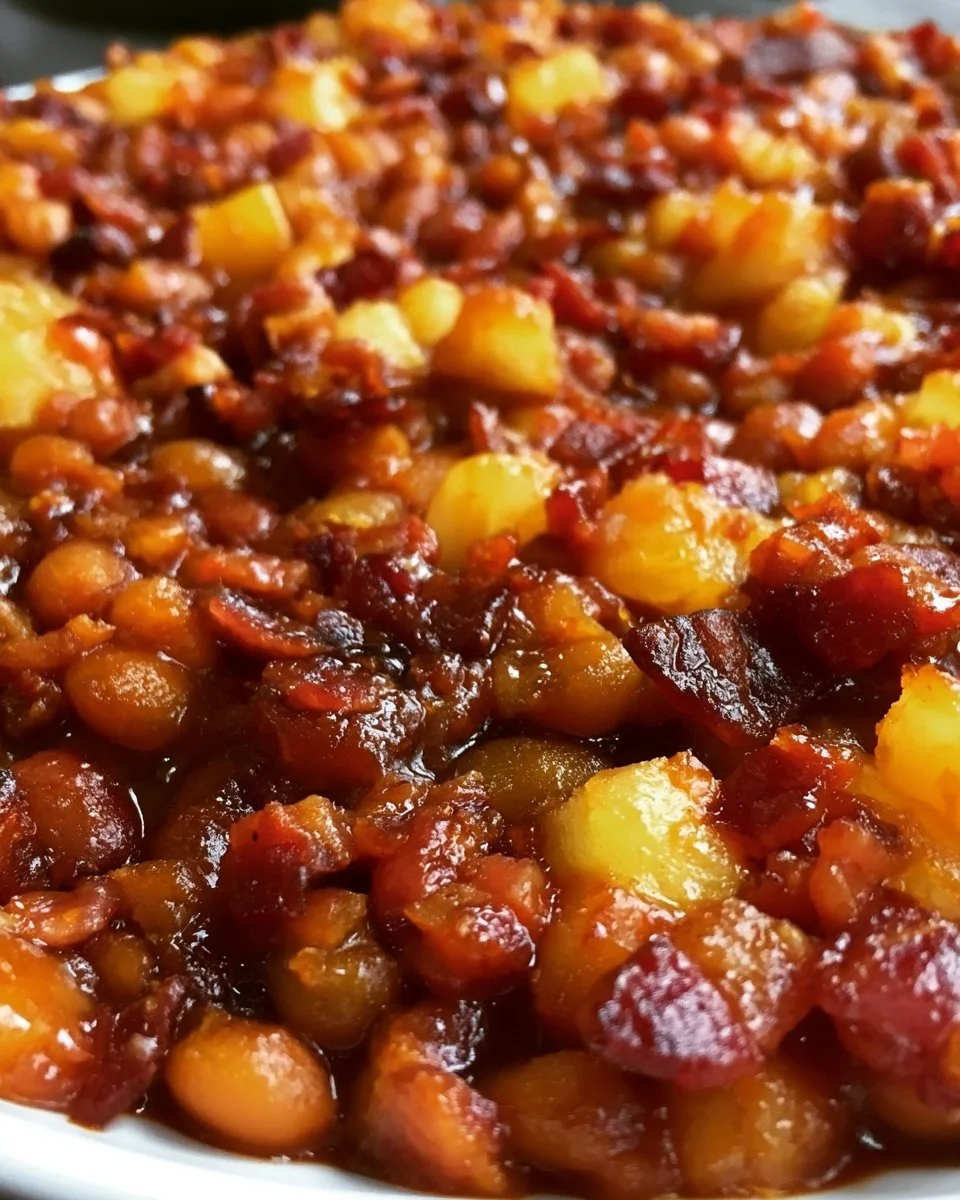 Bacon Pineapple Baked Beans