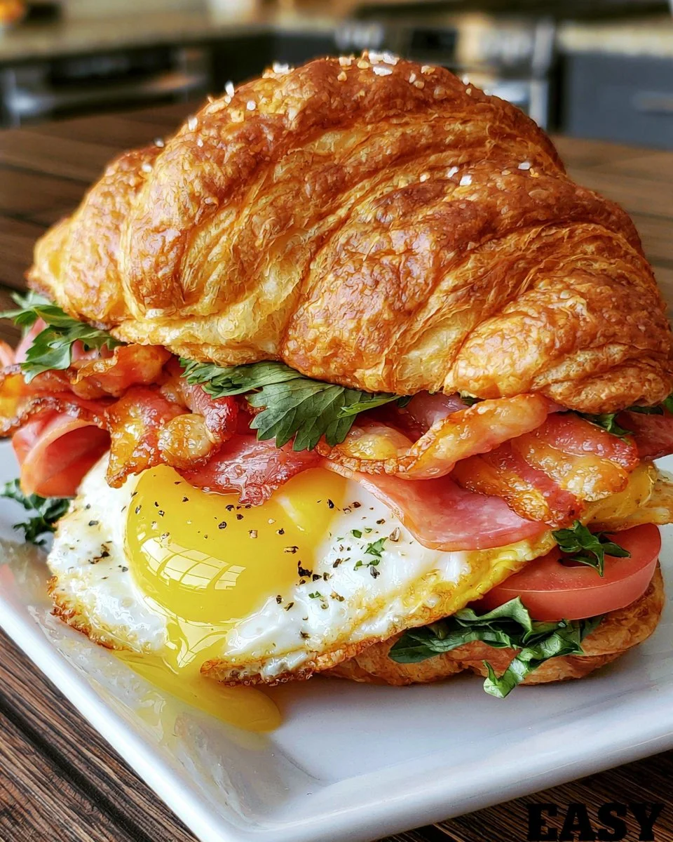 Easy Croissant Breakfast Sandwich