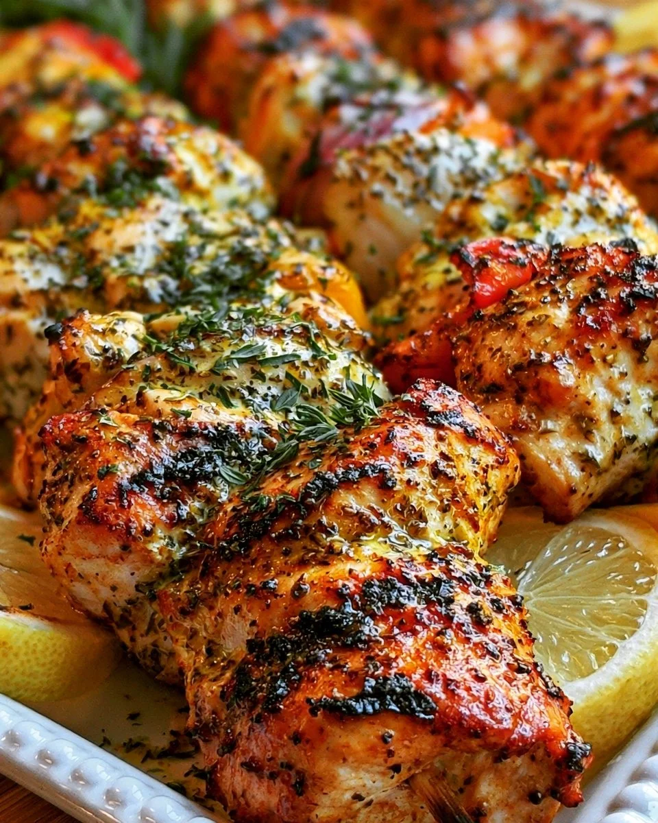 Greek Chicken Kabobs