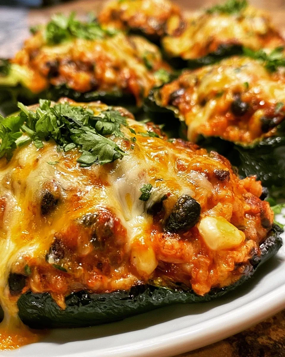 Stuffed Poblano Peppers