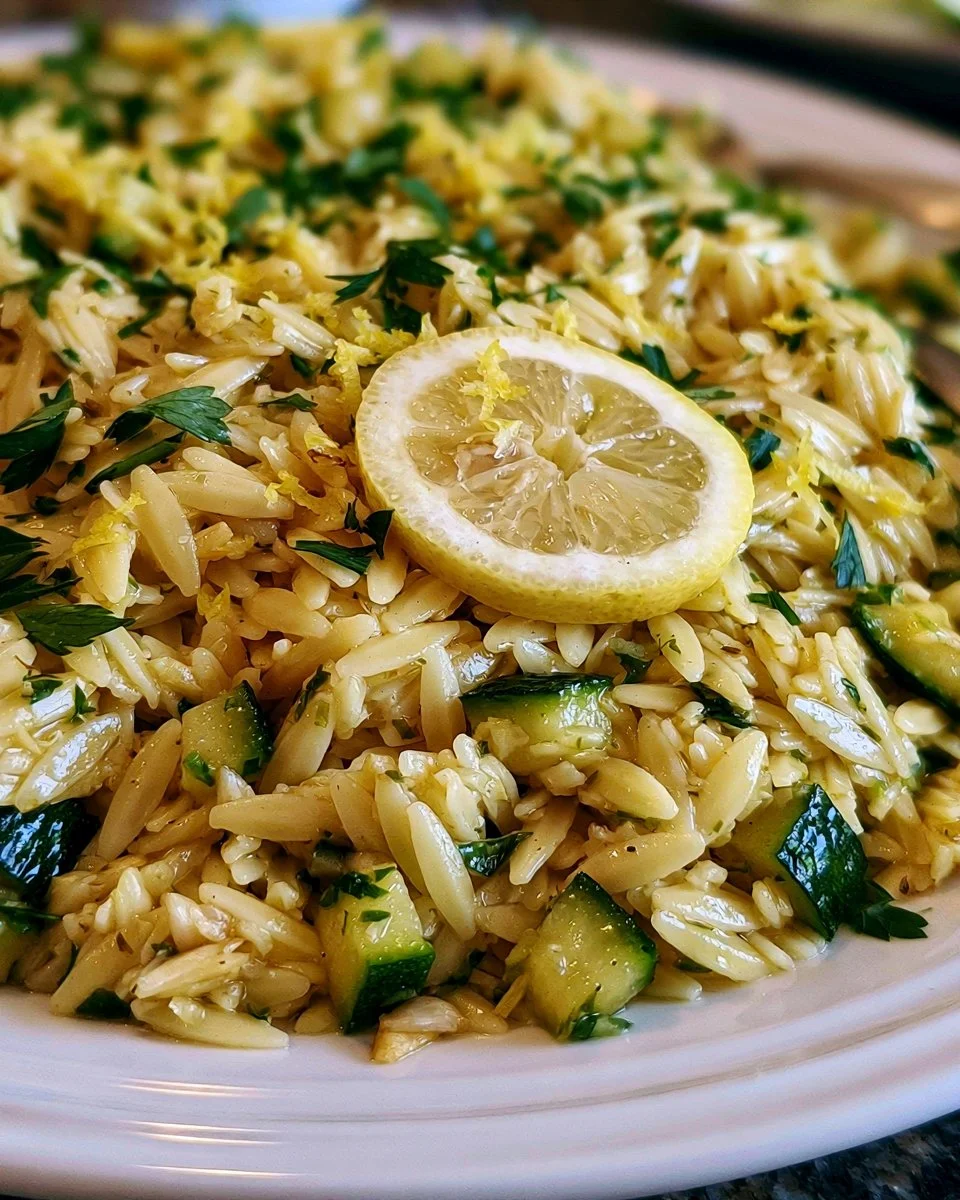 Zucchini and Lemon Orzo