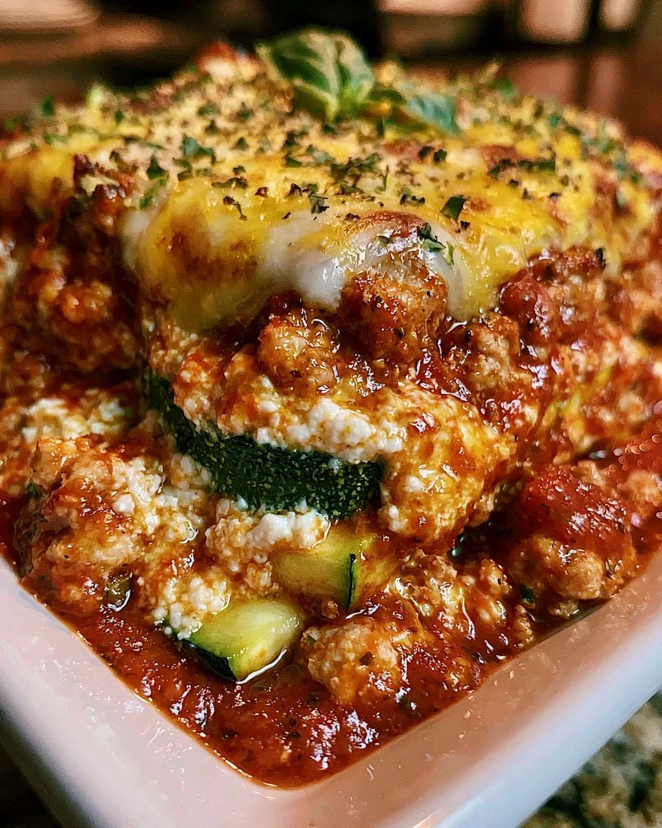 Zucchini Lasagna with Turkey