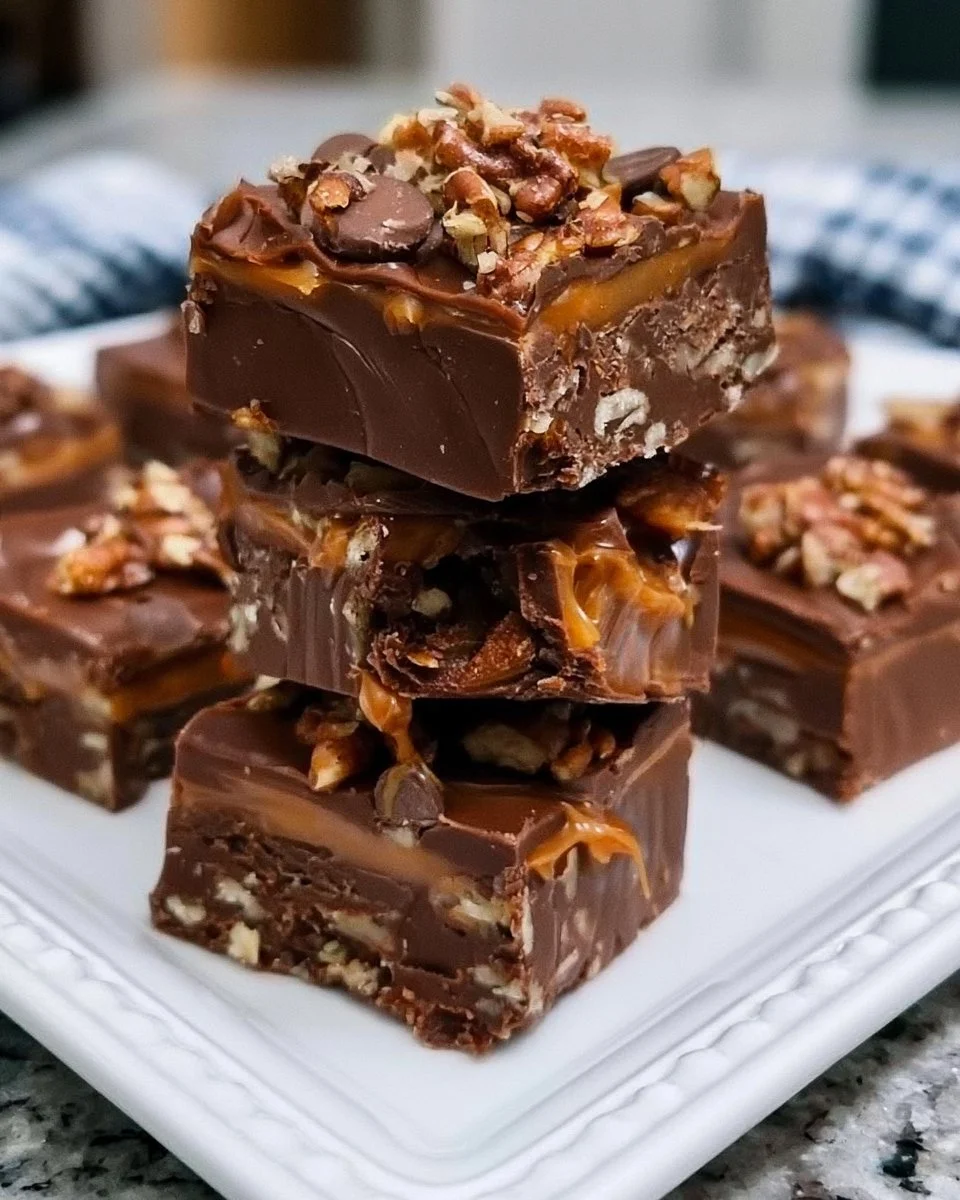 Caramel Pecan Turtle Fudge