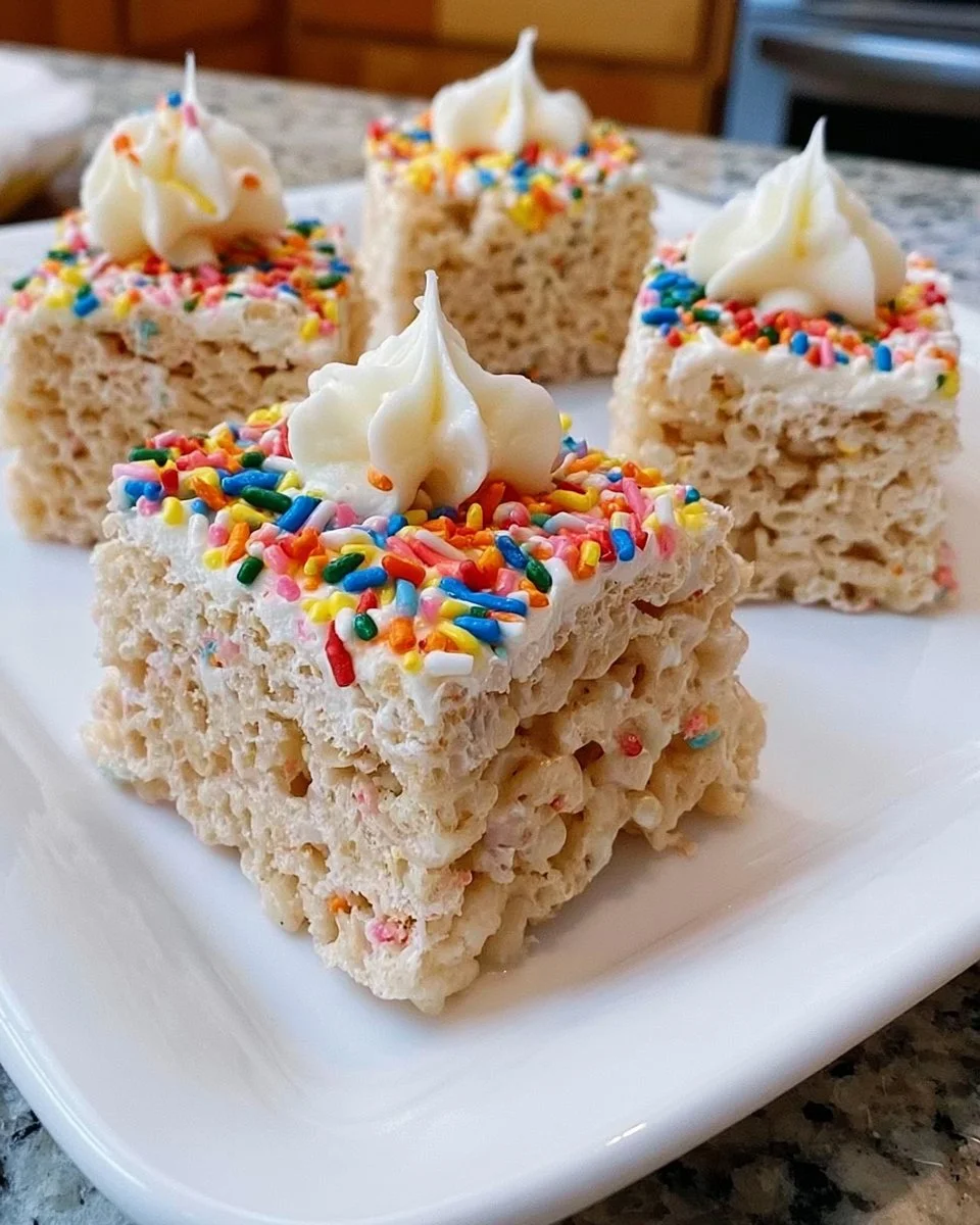 Dunkaroo Rice Krispie Treats